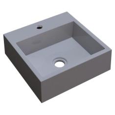 Cuba Pia De Apoio Para Banheiro Quadrada Veneza Q395 Cinza C08 - Mpoze