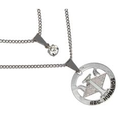 Colar Duplo Minha Profissão Recursos Humanos Aço Inox