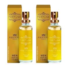 Kit 2 Perfume Fortune Masculino Amakha Paris Bolso Bolsa
