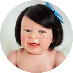 Boneca Bebe Reborn Linda Olhos Azuis Enxoval Completo