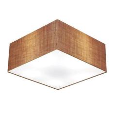 Plafon Quadrado Vivare Md-3053 Cúpula em Tecido 21/60x60cm - Bivolt