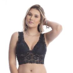 Top Cropped Sutiã Renda Blusa Cropped Tumblr Regata Feminina - Sou Gat