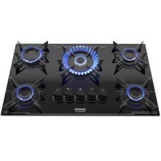 Cooktop Itatiaia Electra Plus 5 Bocas Tripa Chama Preto Bivolt
