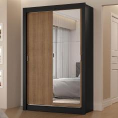 Guarda-Roupa Solteiro 2 Portas de Correr com Espelho 2 Gavetas Vivare Madesa