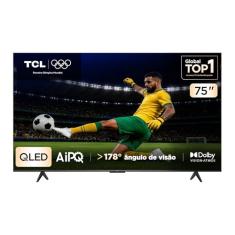 Smart TV TCL 75 Polegadas QLED 4K P7K WiFi Bluetooth Google TV HDR10+ Dolby Atmos Dolby Vision 75P7K