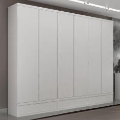 Guarda-Roupa Casal Urbano 6 Portas 9 Gavetas Branco - Josandro