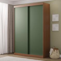 Guarda-roupa 2 Portas Samambaia Cabecasa Madeiramadeira Freijó/Verde