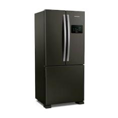 Geladeira Brastemp BRO85AE Frost Free French Door com Tecnologia Inverter e Painel Touch 554 Litros - Black Inox