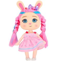 Boneca Coleçao ARCO-IRIS Coelho DM TOYS DMT6889 Rosa