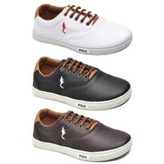 Kit 3 Tênis Casual Infantil Menino Confortável Dia a Dia - Polo Blu, 2