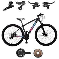 Bicicleta Aro 29 KSW XLT 100 21 Velocidades Aluminio MTB C/ Kit SHIMAN