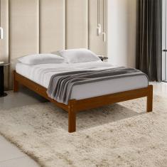 Cama Turca Casal Madeira Maciça Castanho - Casa da Madeira