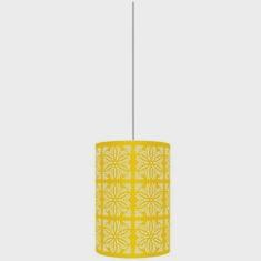 Pendente Taschibra Renda 104 LED E27 Autovolt Amarelo Metálico