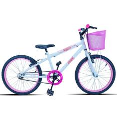 Bicicleta Aro 20 Forss Bella Com Cestinha Branco, 20, Branco
