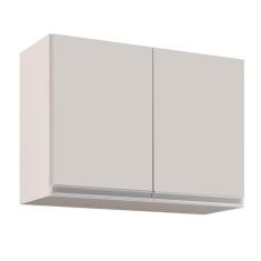 Armário Aéreo De Cozinha 02s Eva 80cm Branco