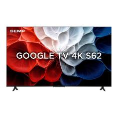TV Semp 50 Polegadas 50S62 Smart UHD 4K Google TV Preto Bivolt