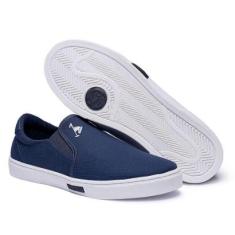 Slip On Tênis Masculino Calce Fácil Lona Polo Joy Casual-Masculino