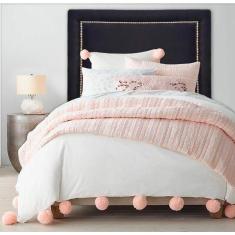 Cabeceira Estofada Reta Luxo com Tachas - Solteiro