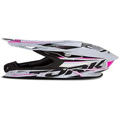 Capacete Motocross Pro Tork Fast 788 Skull Branco/Pink 58