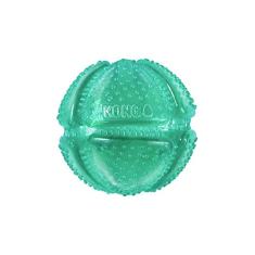 KONG Squeezz Dental Ball – Brinquedo para limpeza de dentes – Brinquedo de mastigação flexível para mastigadores suaves e leves – para cães médios/grandes