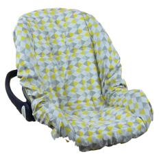 Capa de Bebê Conforto 100% Algodão - Losango Amarelo