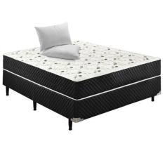Cama Box Conjugado Viúva Sp Móveis Molas Ensacadas - 43x128x1