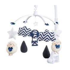 Móbile para berço musical e giratório Ovelhinha Marinho
