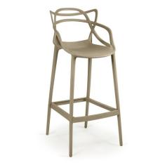 Banqueta Alta Allegra Design Cozinha/Bancada - Nude - Magazine Decor