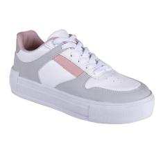 Tênis Feminino Casual Plataforma Confortável Leve Macio - LAZZLU, Cinz