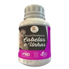 Polivitamínico Cabelos E Unhas 500Mg 60 Cápsulas - Lider Vendas