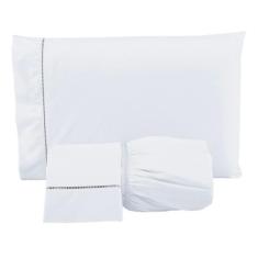 Jogo de Cama King 400 Fios 3 Peças Percal 100% Toque Macio - Decoralar
