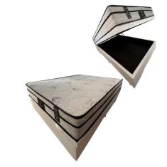 Cama Box Baú Casal + Colchão de Molas Ensacadas - Soberano - Luflex 13