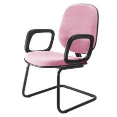 Cadeira Diretor Interlocutor para Escritório Linha Uno Rosa