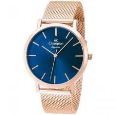 Relógio Champion Feminino Azul Rosê Esteira Cn20819a