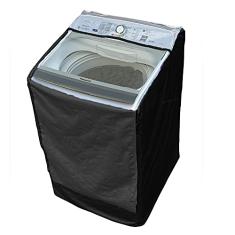 Capa Máquina de Lavar Panasonic 16kg NA-F160B6W Zíper Painel Transparente Preta