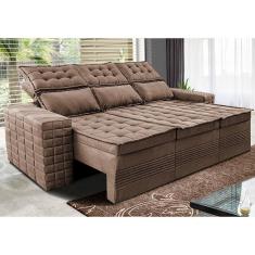 Sofá 3 Lugares Retrátil e Reclinável Cama inBox Senses. 2,00m Velusoft