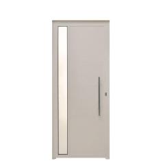 Porta Lambril C/Visor e Puxador Aluminio Branco 2.10 x 0.80 - Hale