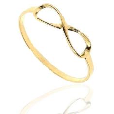 Anel de ouro 18k infinito - Elegancy Joias, 30