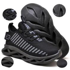 Tênis Easy Style Masculino Evoltenn Solado Trançado Moderno, 39, Black