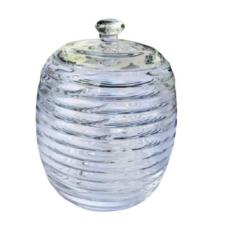 Açucareiro De Cristal C/Colher E Tampa Colmeia 210Ml - Lyor