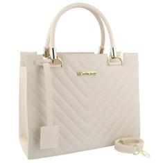 Bolsa Feminina Grande Tote Matelassê Shopper Alça Zíper Moda - Selfie 