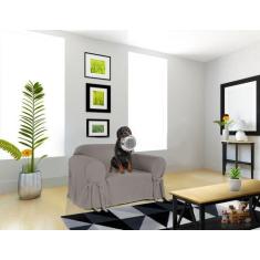 Capa para Sofá de 1 lugar até 1 metro em Gorgurão Resistente Kids Cria