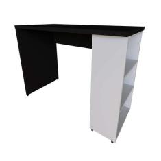 Escrivaninha Corp Preta e Cinza 110 cm - Bramov