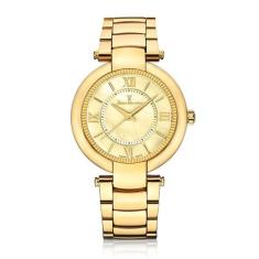 Relógio Pulso Jean Vernier Masculino Aço JV01143, Dourado