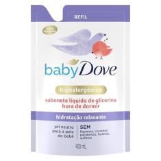 Dove Baby Sabonete Líquido de Glicerina Hidratação Relaxante Hora de Dormir 400ml Refil