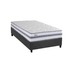 Conjunto Box Solteiro: Colchão Molas Herval Ensacadas Parma + Base CRC