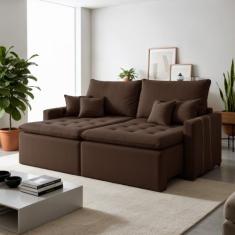 Sofá Retrátil 2 Lugares 220 Cm Chicago - Kasacomigo Estofados