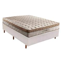 Cama Box Casal: Colchão Molas Paropas MasterPocket Ensacadas Eco Linho