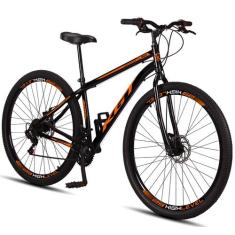Bicicleta Aro 29 Aço Carbono KGT Freios A Disco 21 Marchas, Preto, Lar