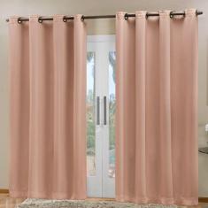 Cortina Blackout em Tecido Avelã Corta Luz 2,80m X 2,30m